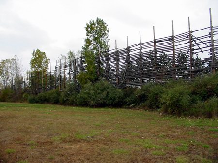 Hi-Vue Theatre - High Fence - Photo From Water Winter Wonderland
